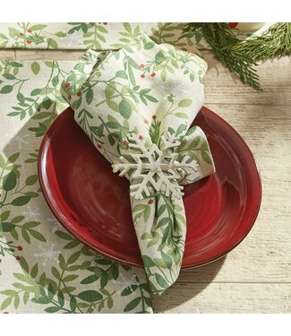 Snowflakes and Berries Napkin