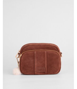 Pom Pom London The Original Bag - Suede Chocolate