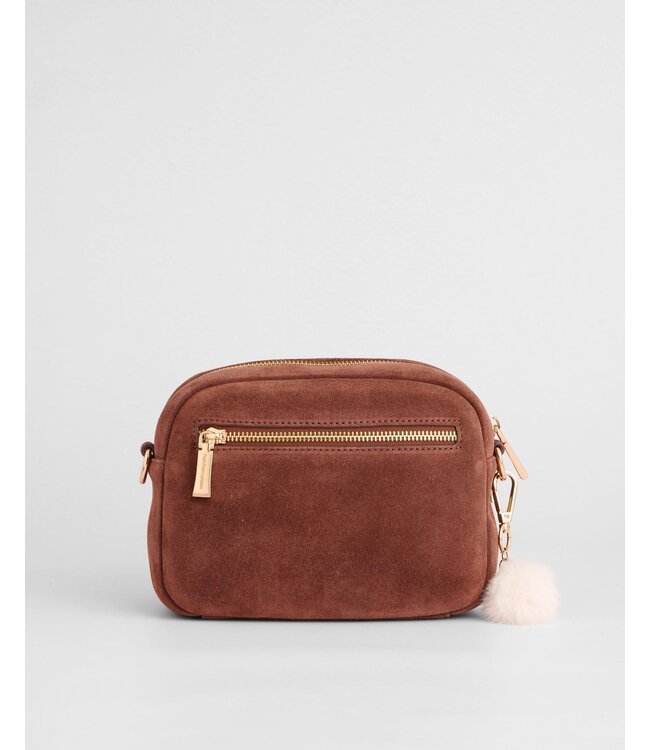 Pom Pom London The Original Bag - Suede Chocolate