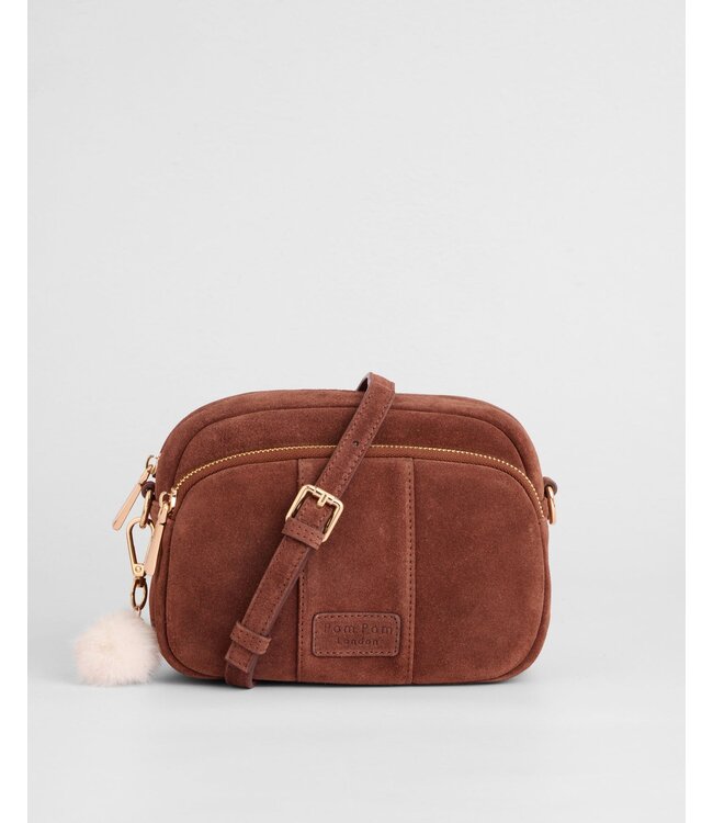 Pom Pom London The Original Bag - Suede Chocolate