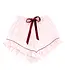 Ruffled PJ Short Set with Velvet Ties