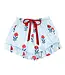 Ruffled PJ Short Set with Velvet Ties