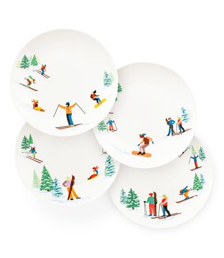 Ski Slopes Appetizer Plate