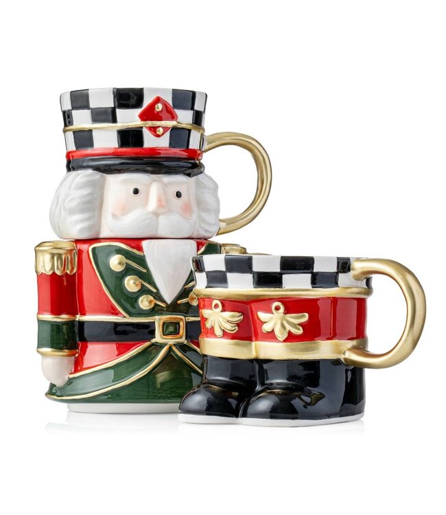 Nutcracker Stacking Mugs, Set of 3