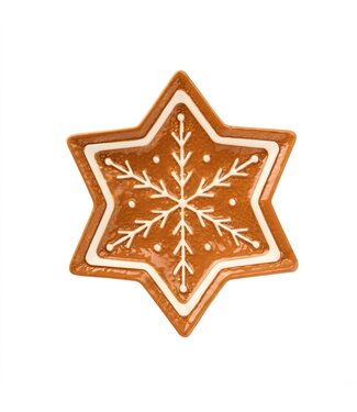 Gingerbread Star Plate - Holiday Decor