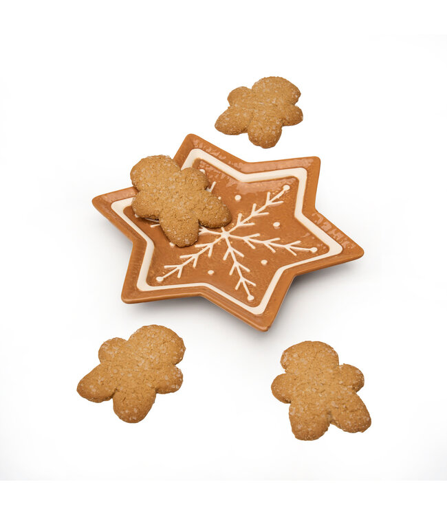 Gingerbread Star Plate - Holiday Decor
