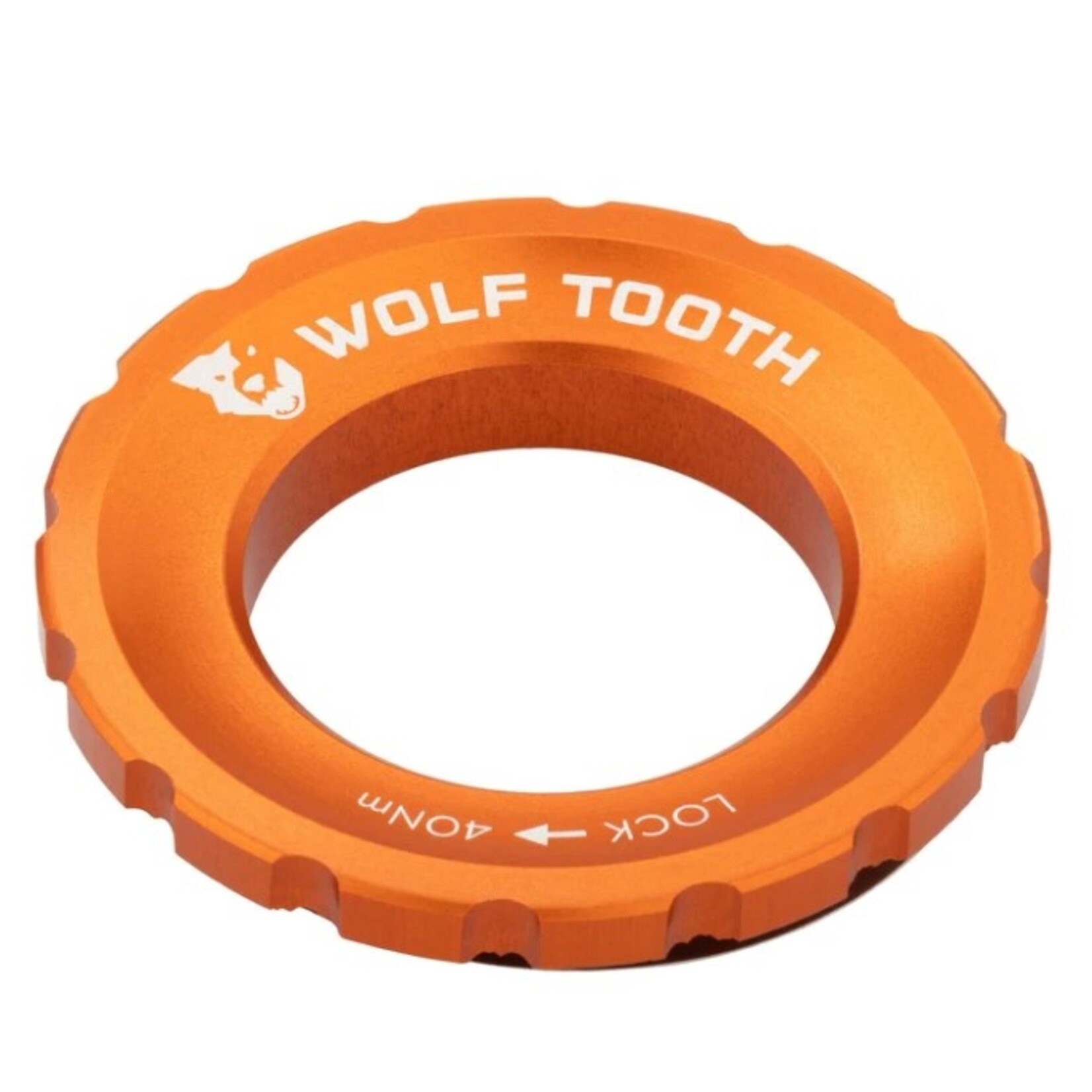 Wolf Tooth Wolf Tooth Centerlock Rotor Lockring – External Spline- Orange