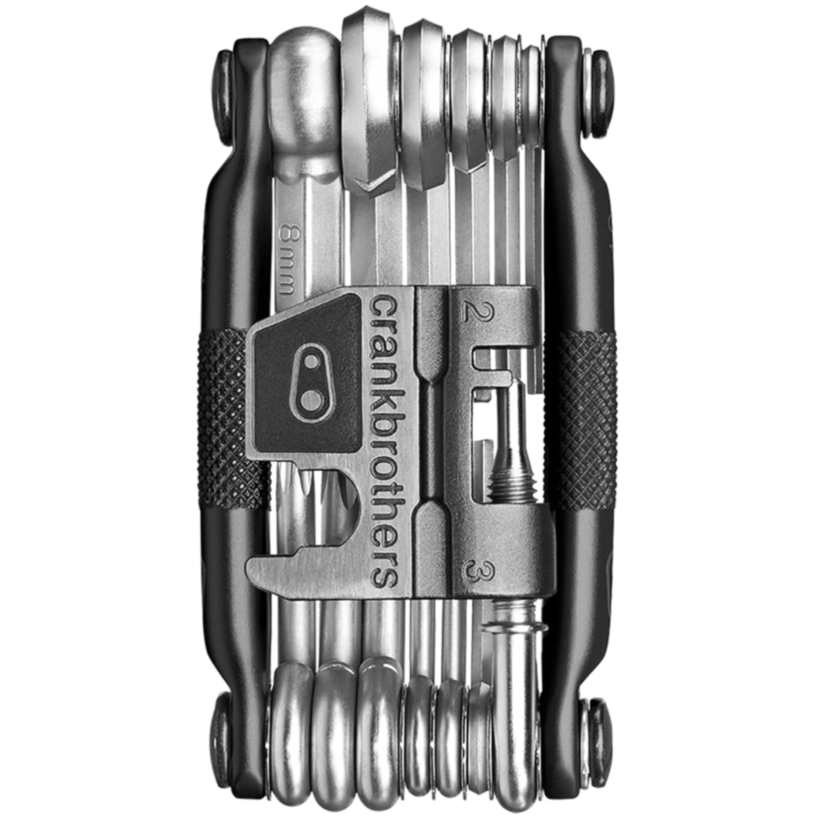 Crankbrothers CrankBrothers Multi-Nineteen: 19 Lightweight Mini Tools in One, Matte Black