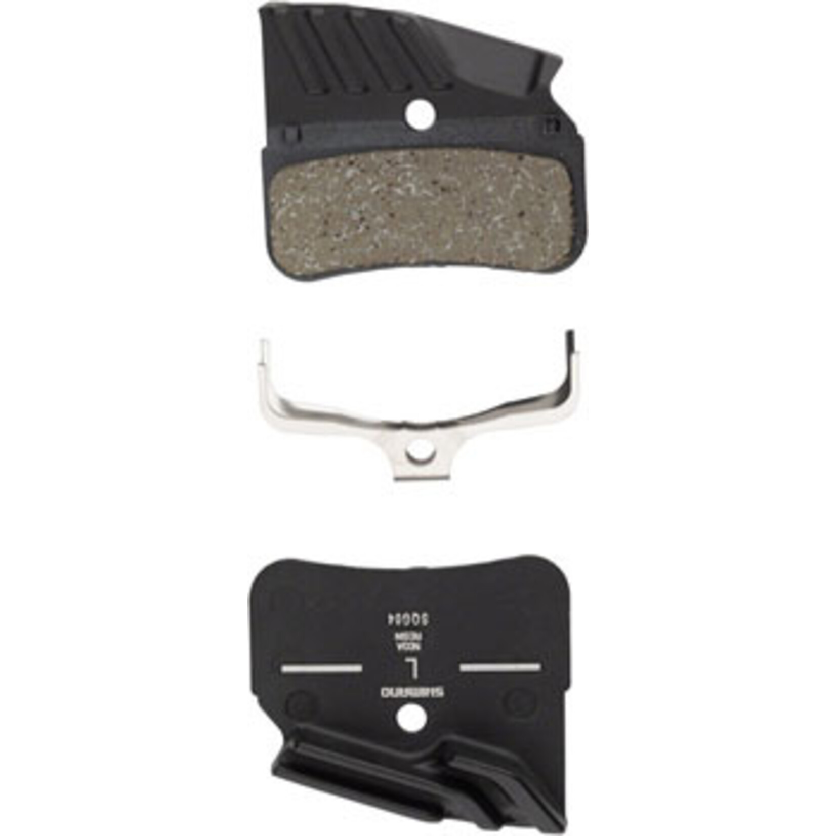 SHIMANO Shimano N03A-RF Disc Brake Pad and Spring - Resin Compound, Finned Alloy Back Plate, One Pair