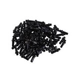 Double Square SL Alloy Nipple, 14g/16mm, Black 100ct