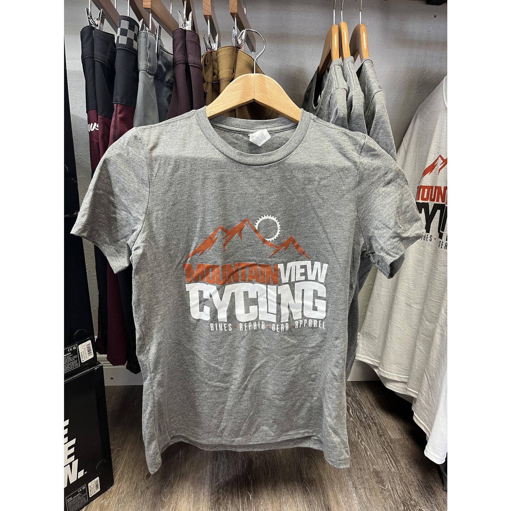MountainView Cycling Short Sleeve, Women's, Tri Blend, Heathered Gray, S
