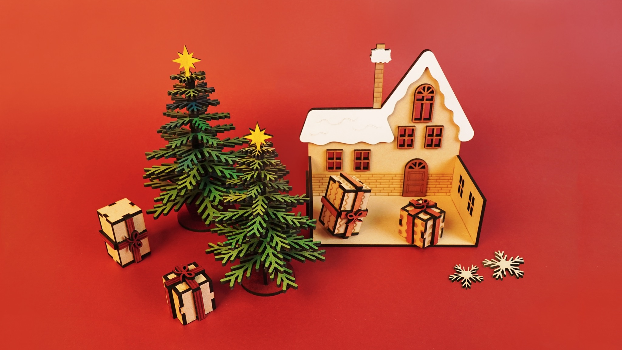 Create a Festive Wonderland: DIY Laser-Cut Christmas Decorations (Free Files Included)