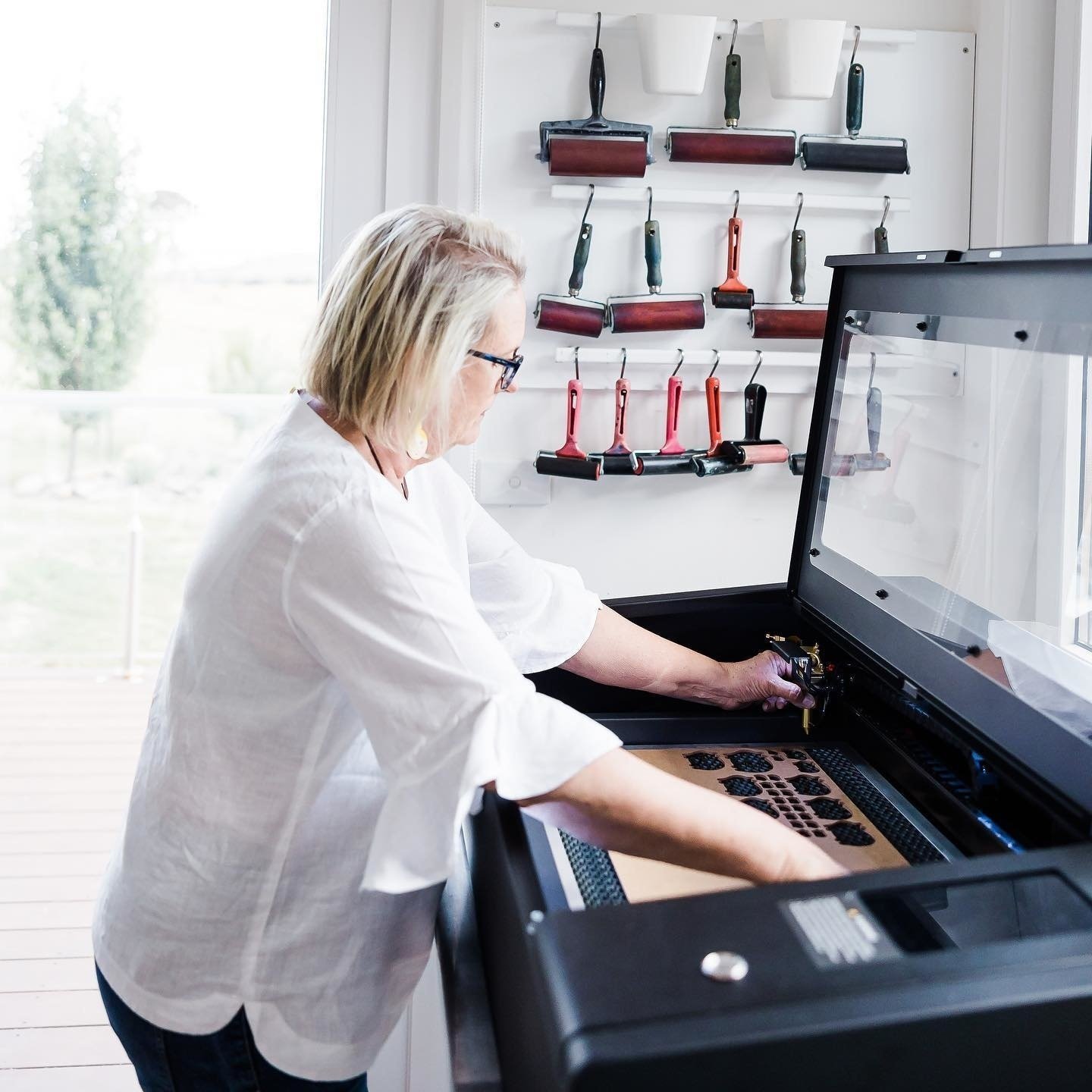 Getting ready to work with the FLUX Beambox Pro laser cutter