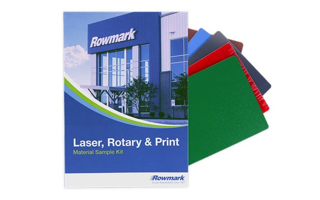 Rowmark material sample kit