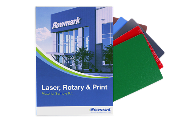 Rowmark material sample kit