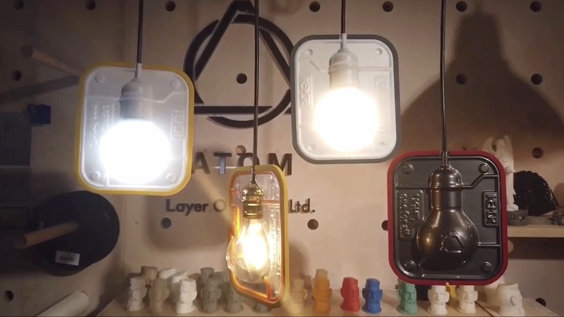 How to make a LED lamp with a 3D printed frame using a vacuum former