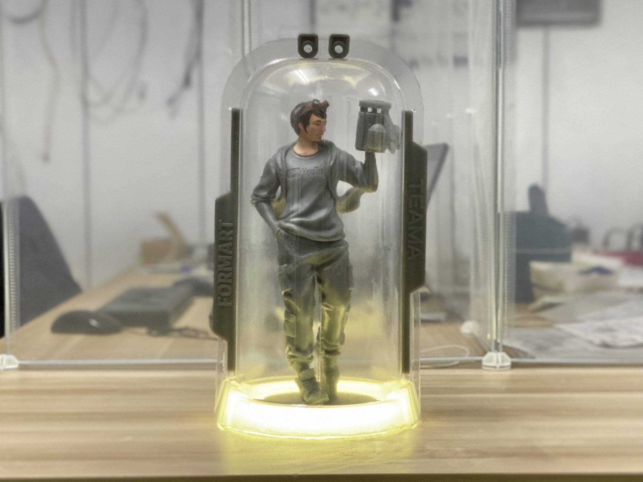 How to make a LED action figure display with a vacuum former