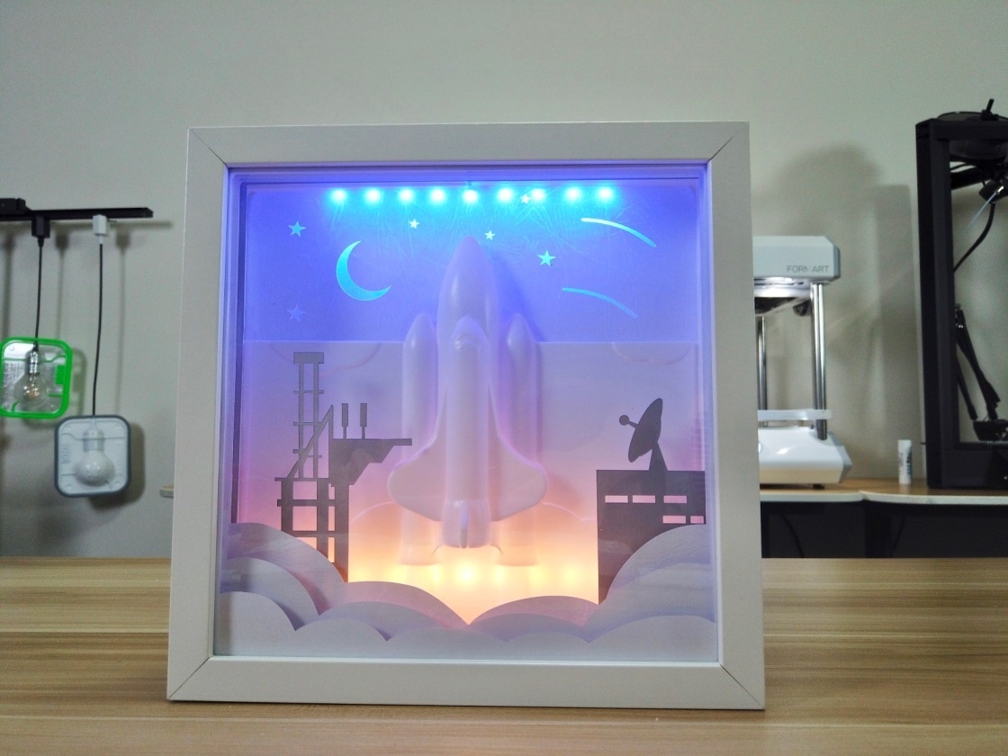 How to make a 3D space exploration photo frame with a vacuum former