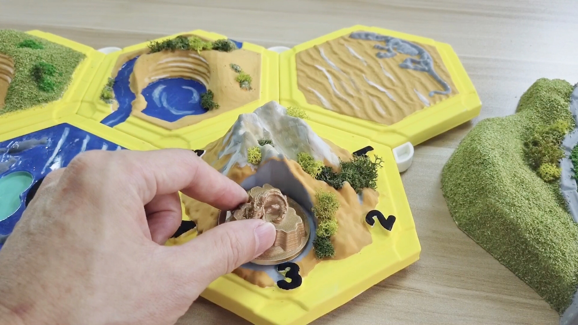 How to make 3D land tiles for Catan with a vacuum former