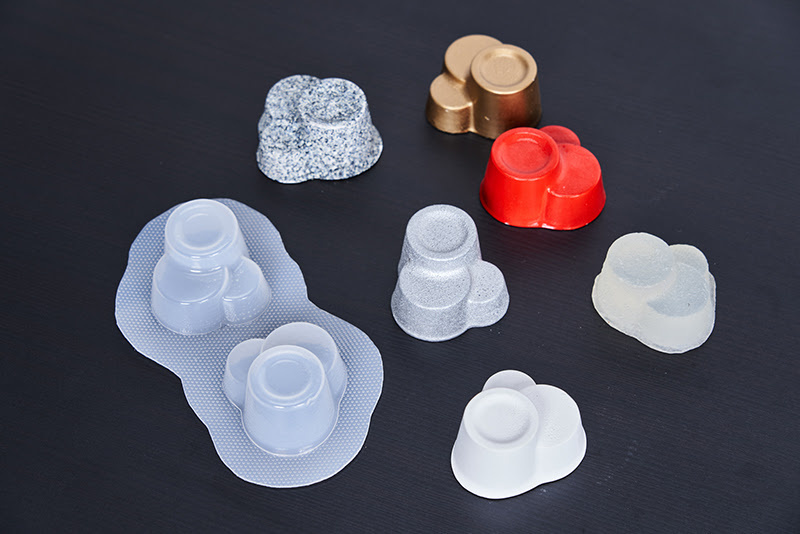Assortment of mold materials to yous as molds for thermoforming
