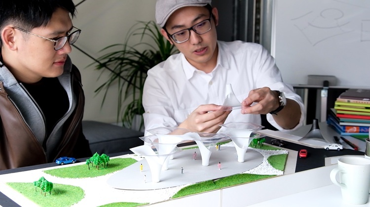 Architectural scale models made with a vacuum former