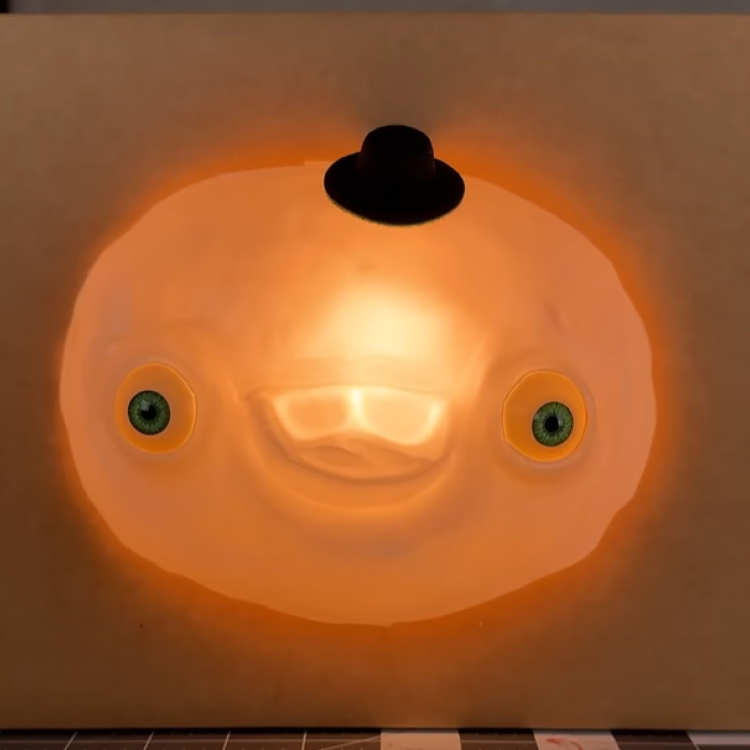 A custom nightlight made with a MY YARD vacuum former