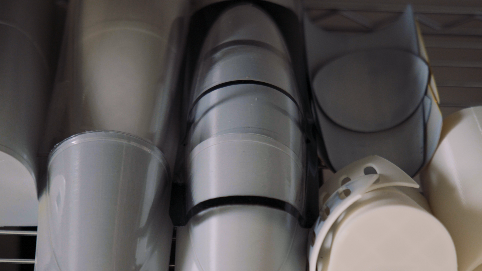 Canopy parts made out of PET sheets