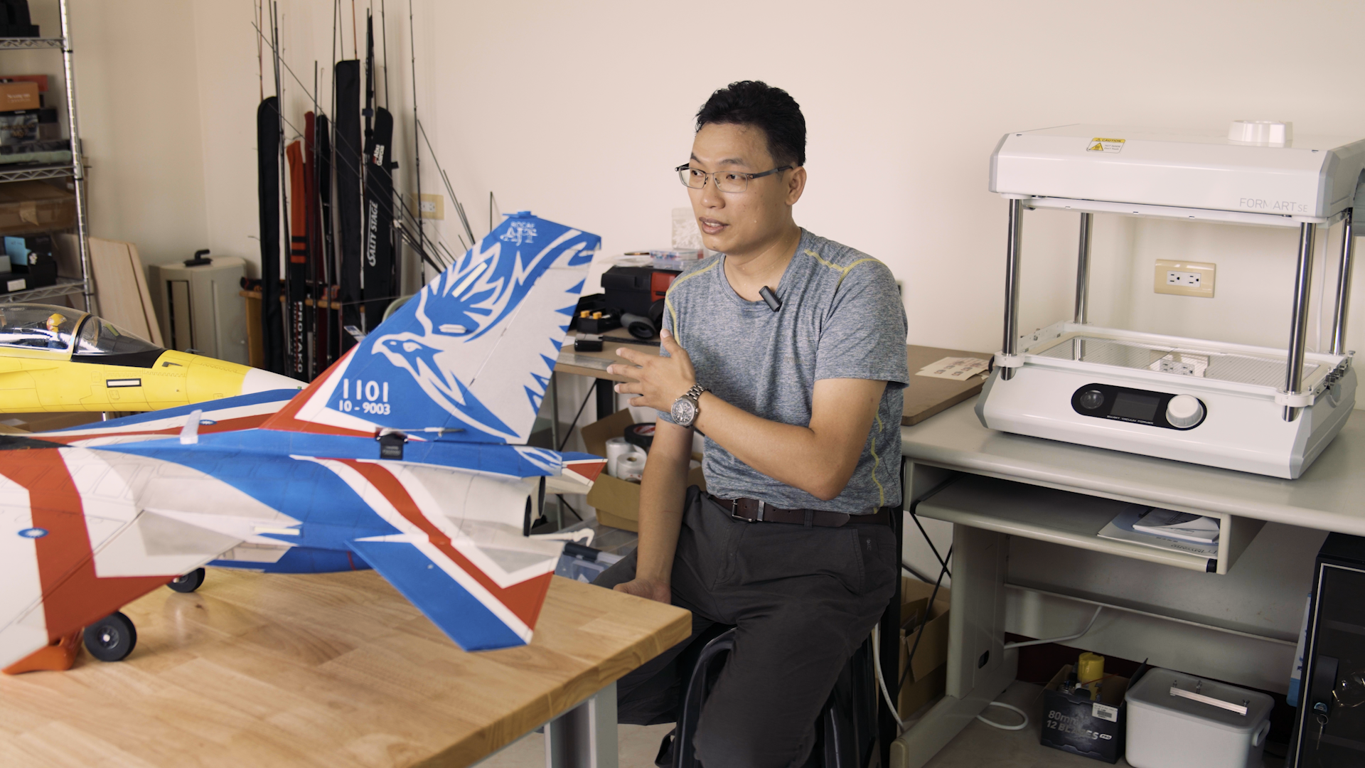 Lin Chia-Nan in his workshop