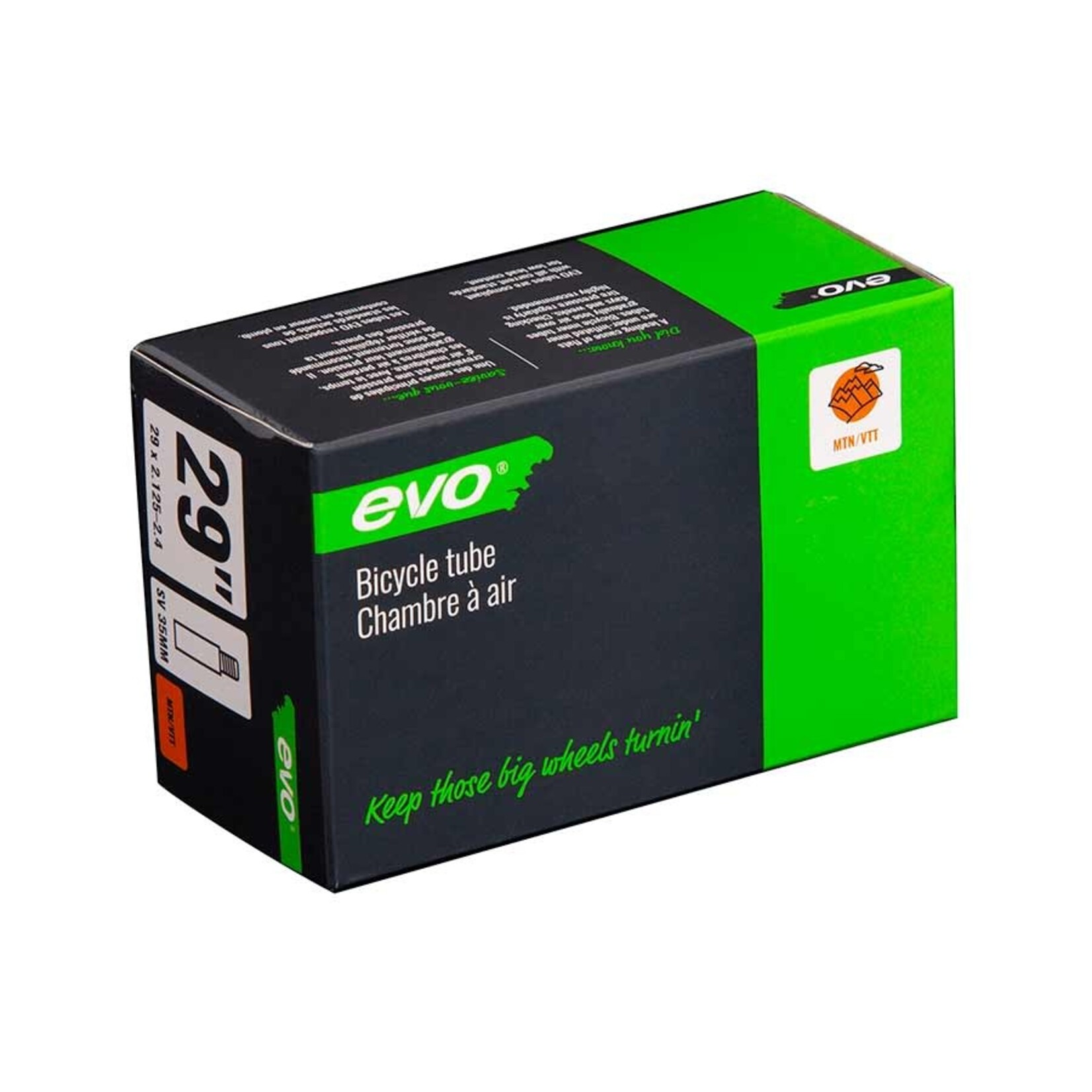 Evo Tube, Schrader, Length: 48mm, 29'', 2.125-2.40