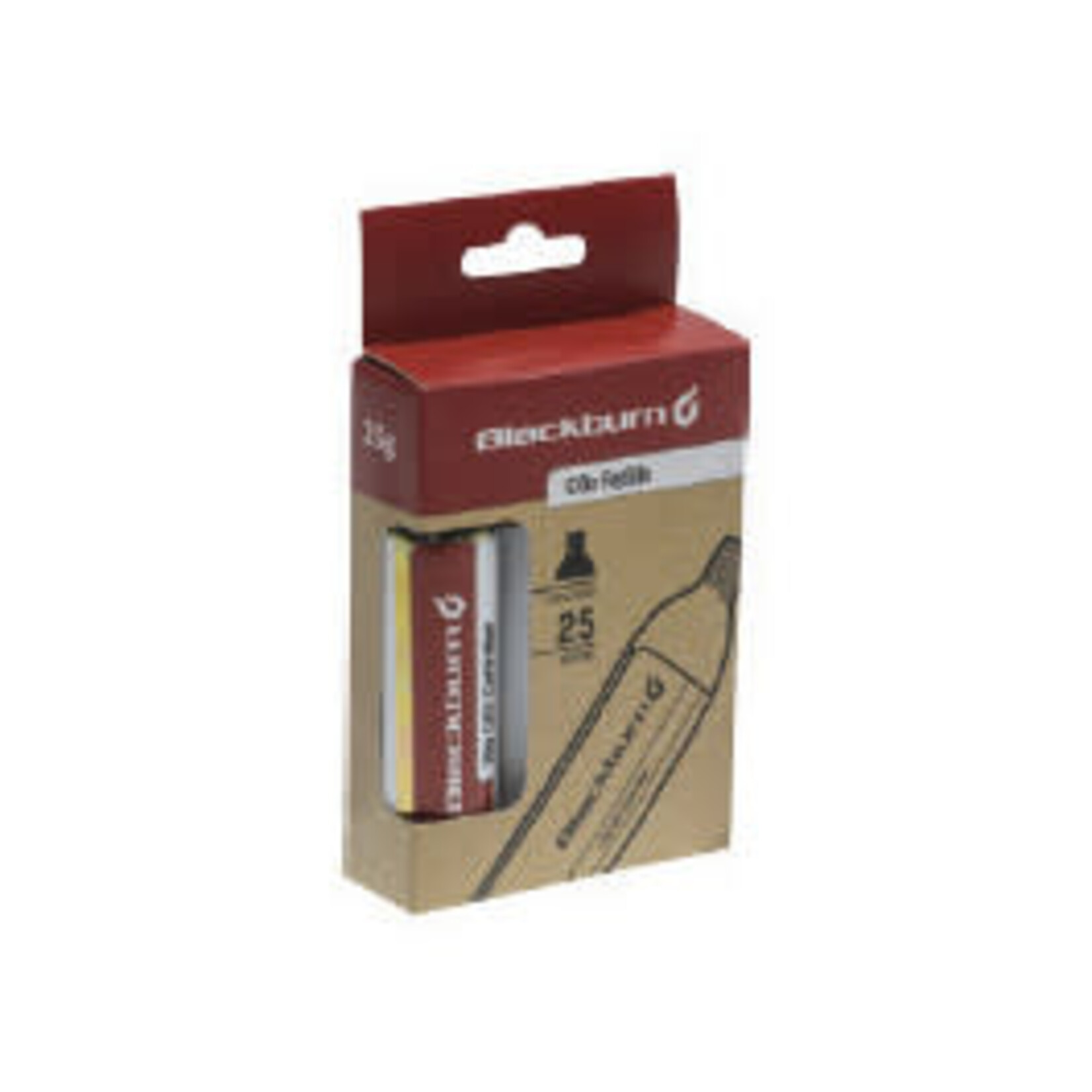 Blackburn WAYSIDE 25G CO2 3PK THREADED CARTRIDGES