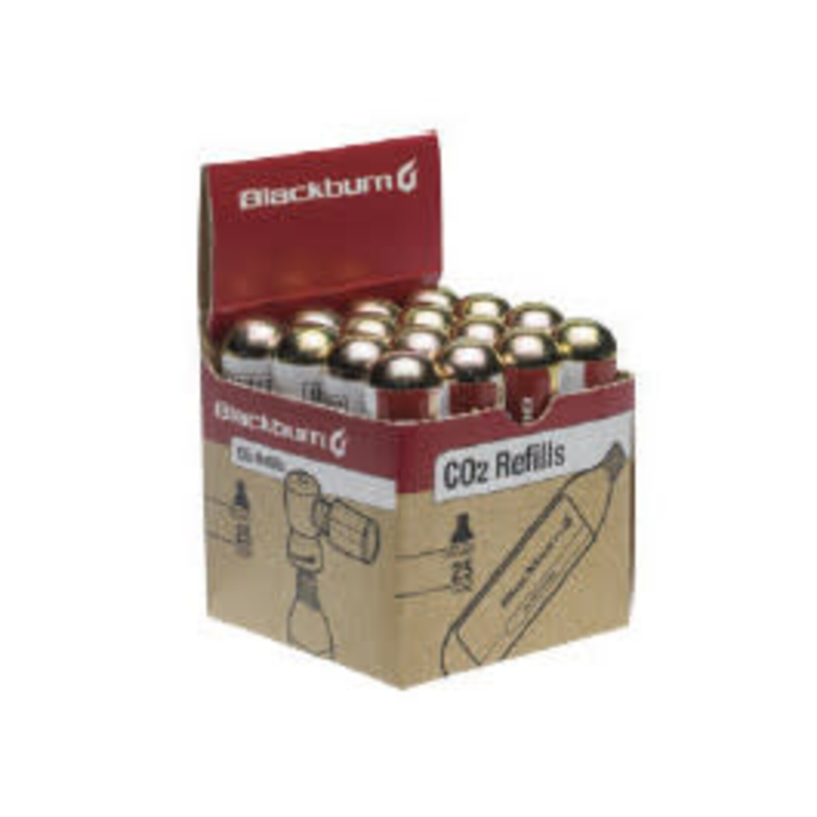Blackburn WAYSIDE 25G CO2 Single THREADED CARTRIDGES