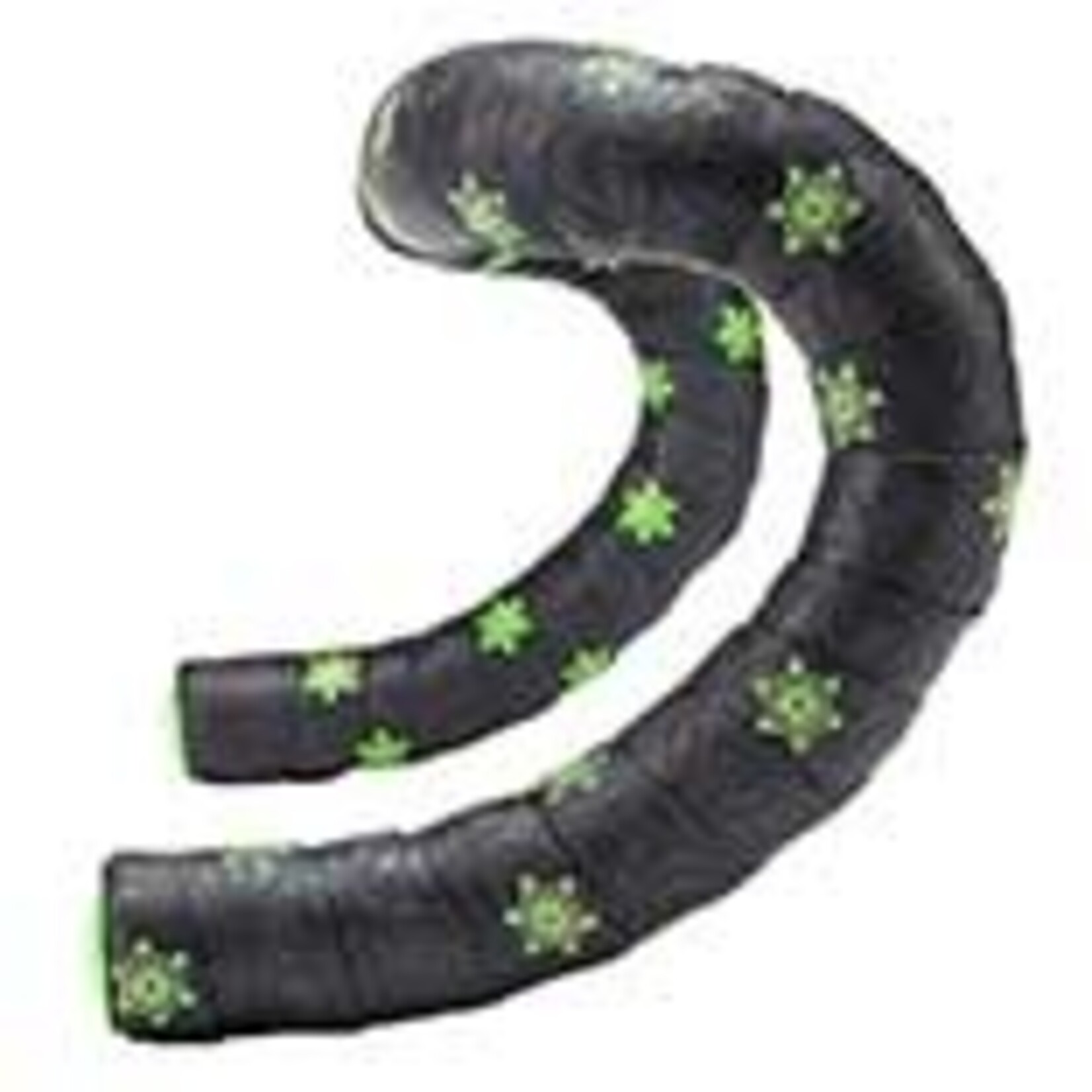 Supacaz Super Sticky Kush - Galaxy, Handlebar Tape, Neon Green Print