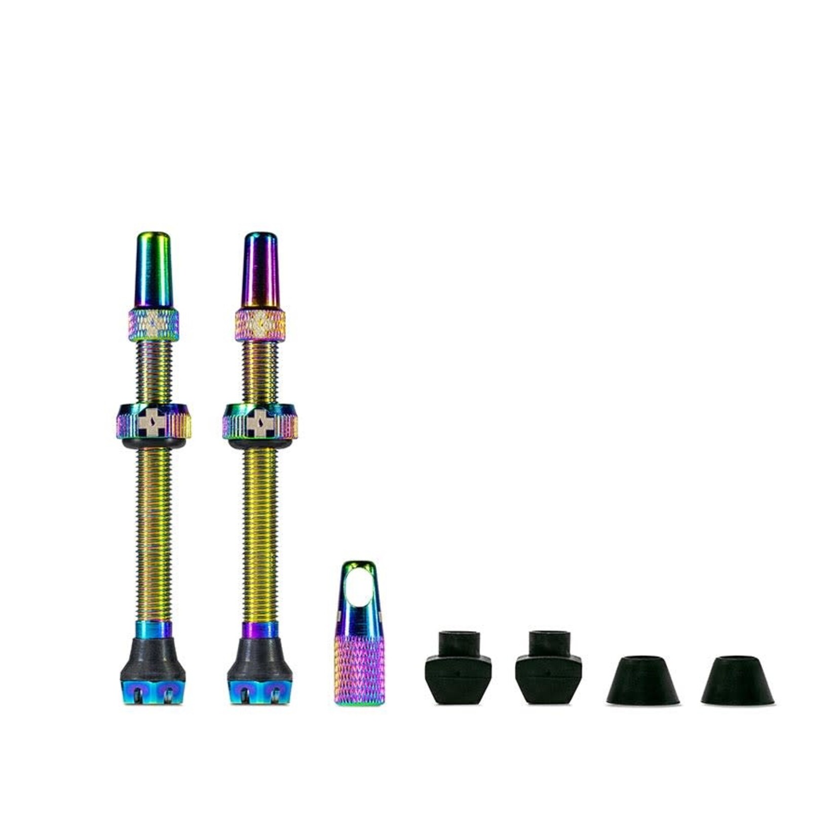 Muc-Off V2, Tubeless Valve, Presta, 60mm, Iridescent, Pair
