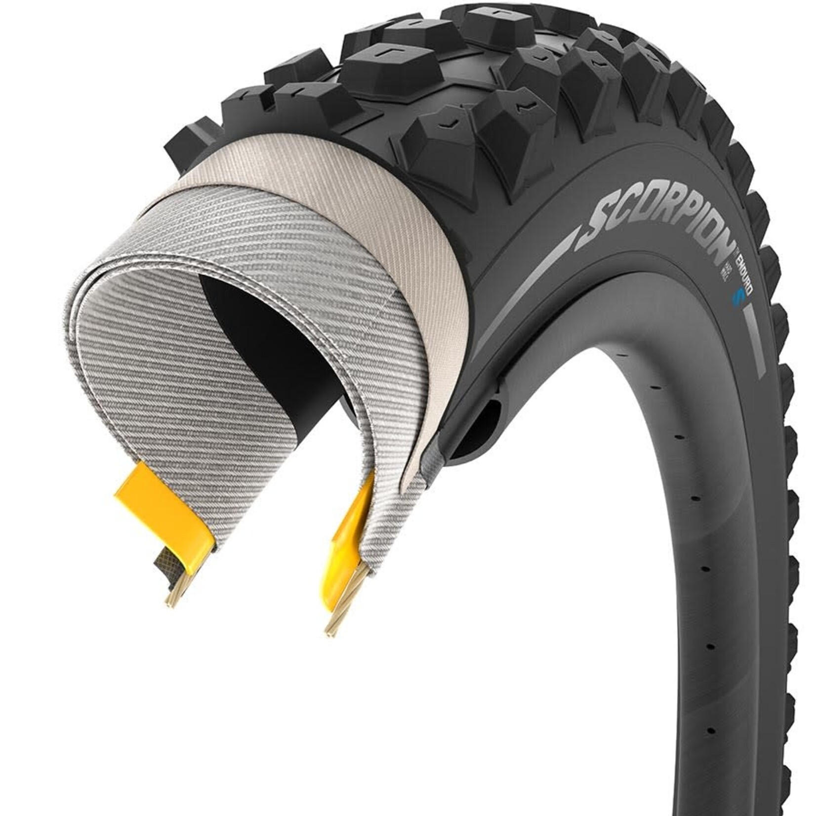 Pirelli Scorpion MTB S, Tire, 27.5x2.4, Folding, Tubeless Ready, Smartgrip, Hyperwall, 127TPI, Black