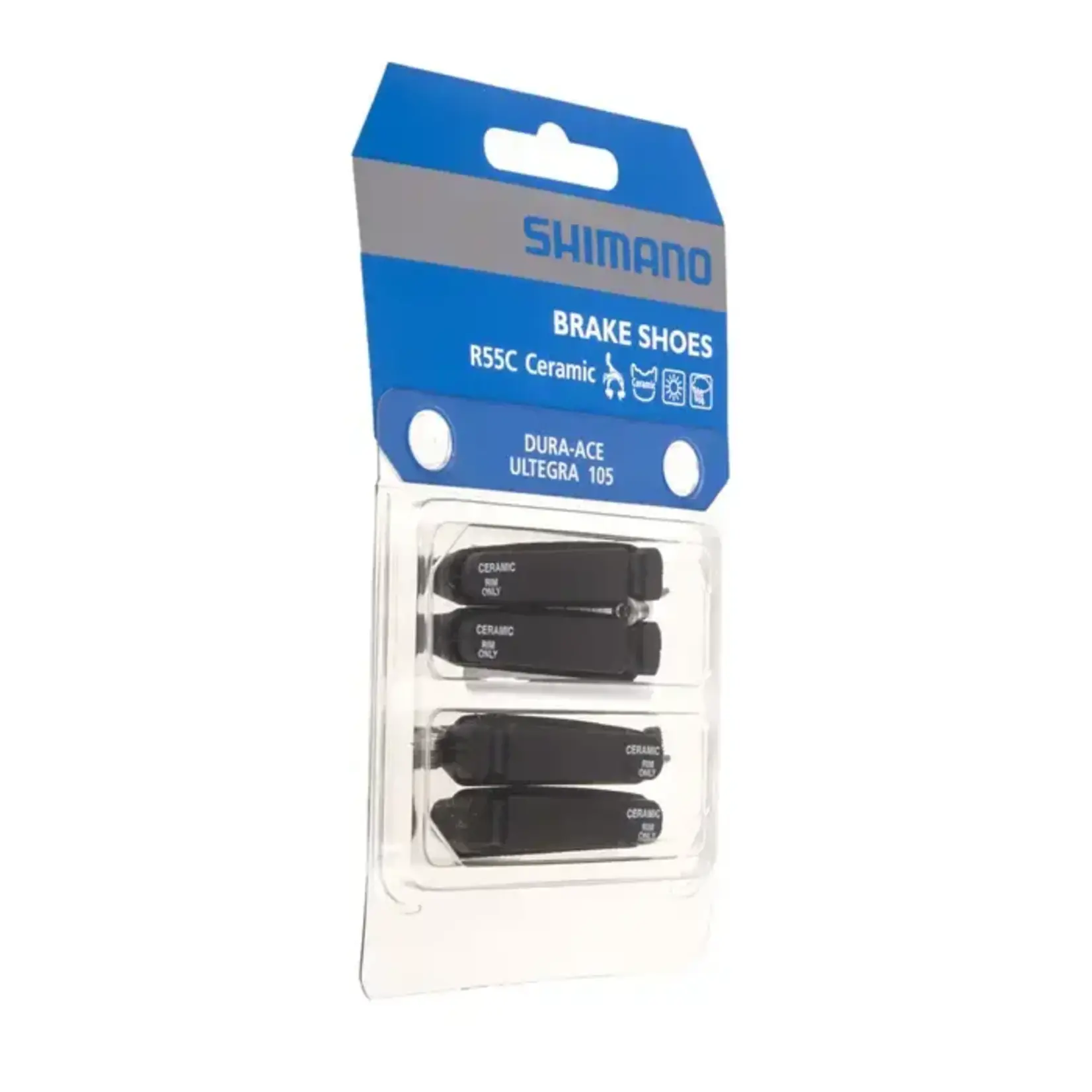 Shimano Small_Parts R55C CARTRIDGE BRAKE SHOE FOR CERAMIC RIM ONLY, 2 PAIR