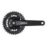 Shimano FC-MT101-2, Crankset, Speed: 9, BCD: Rivets, 22/36, Square, 170mm, Black, MTB