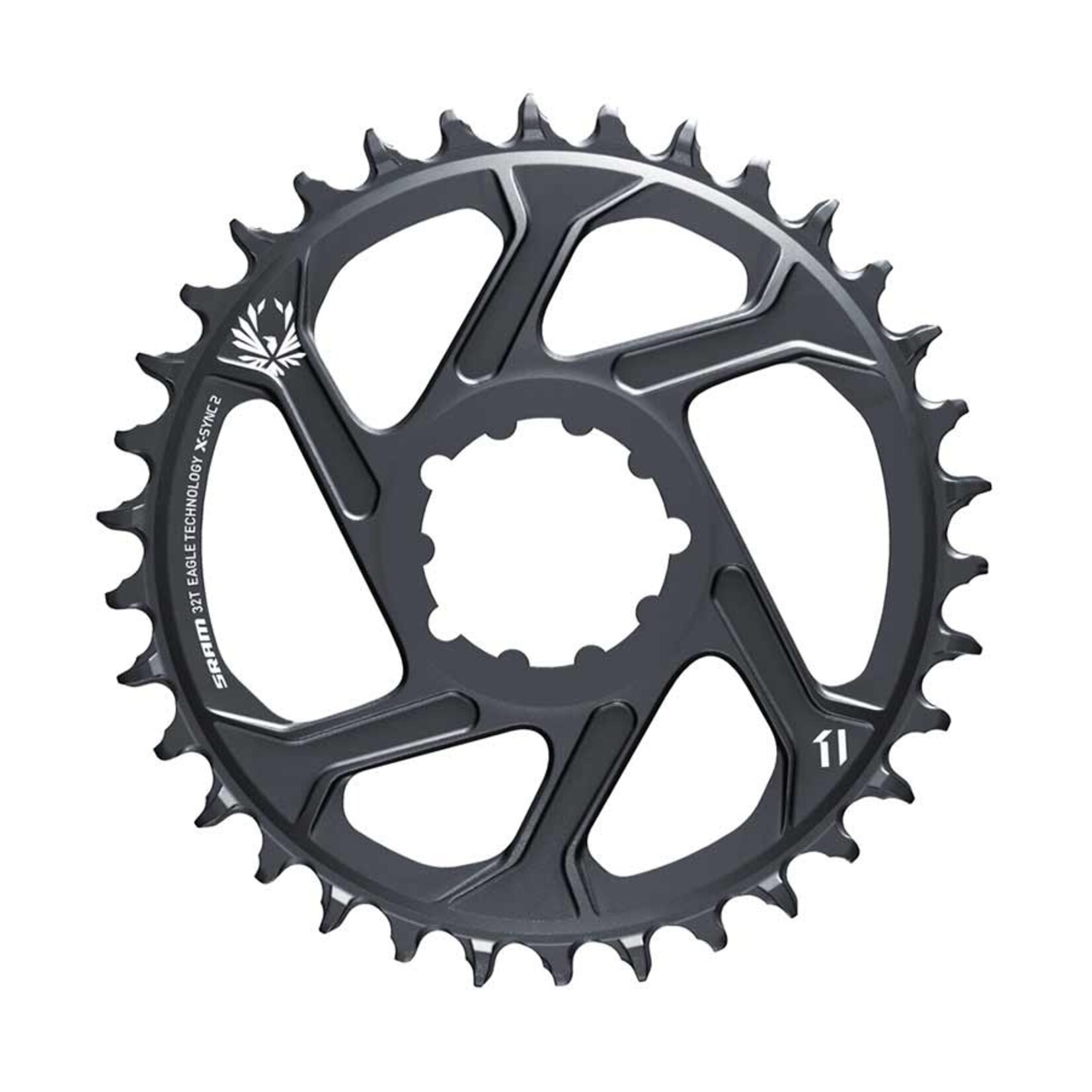 Sram GX Eagle C1, Chainring, Teeth: 32, Speed: 11/12, BCD: Direct Mount, Aluminum, Grey, 3mm