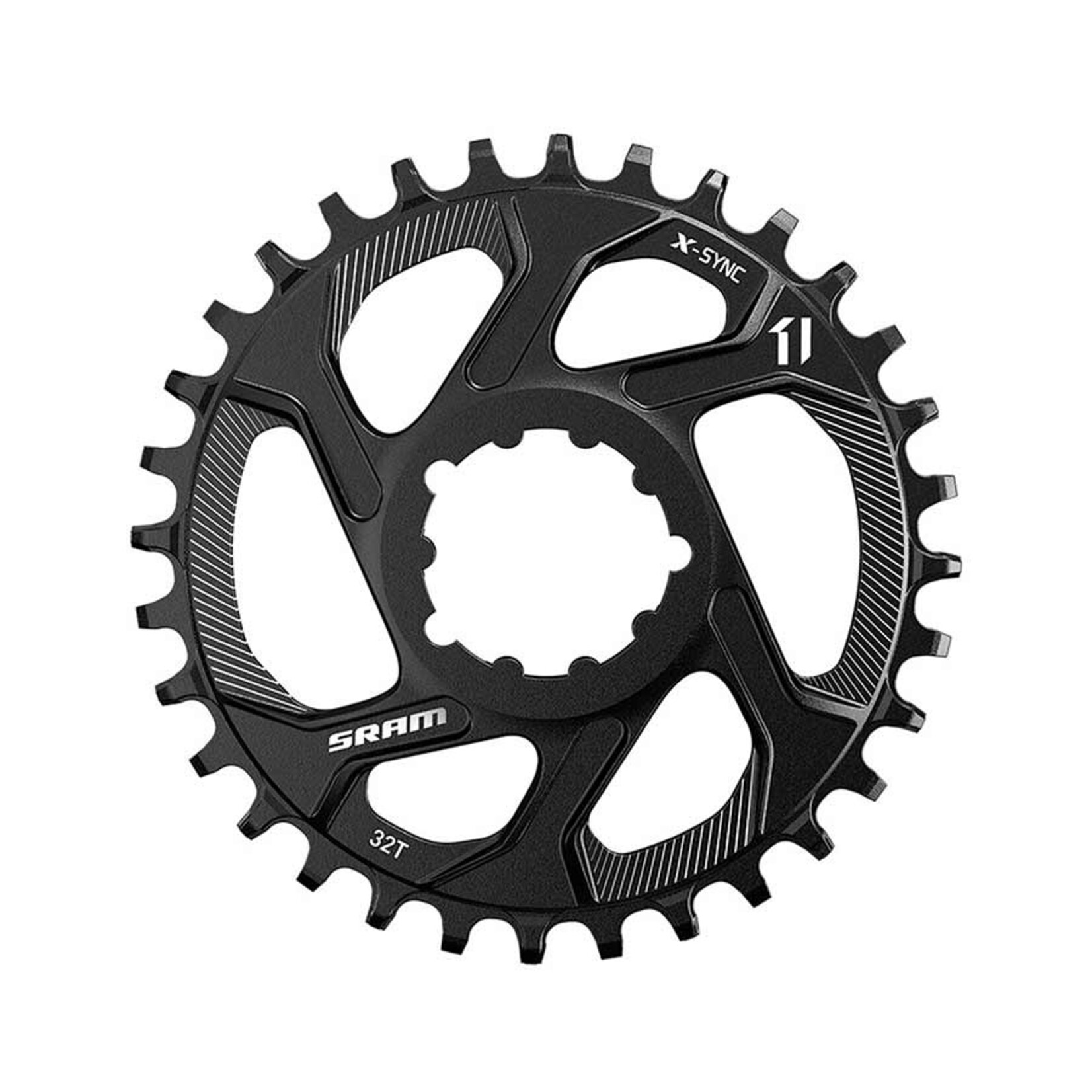 Sram X-Sync, 30T, 11sp, Direct Mount Chainring, Offset 3mm, Steel, Black