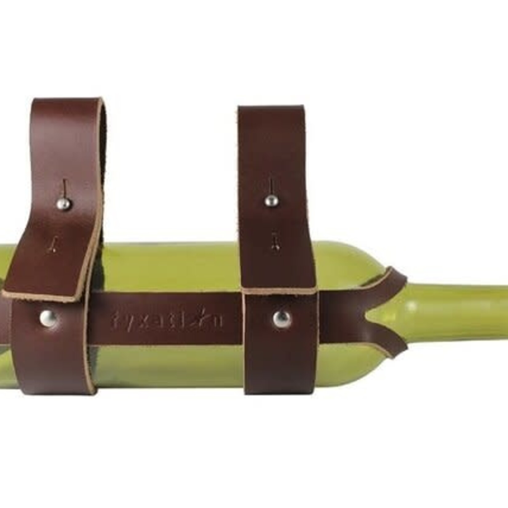 FYXATION LEATHER WINE HOLDER BROWN