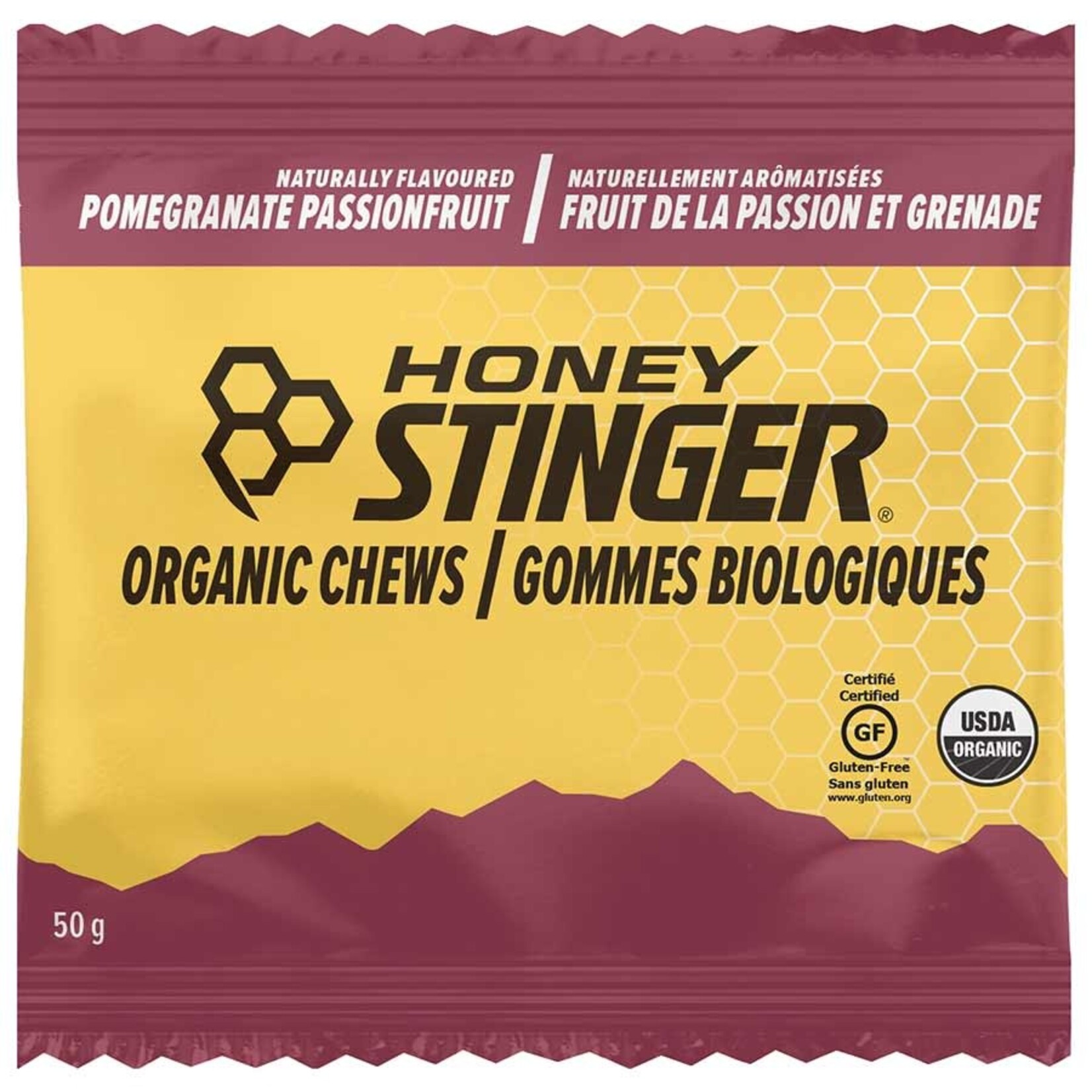 Honey Stinger Organic Energy Chews, 50g, Pomegranate