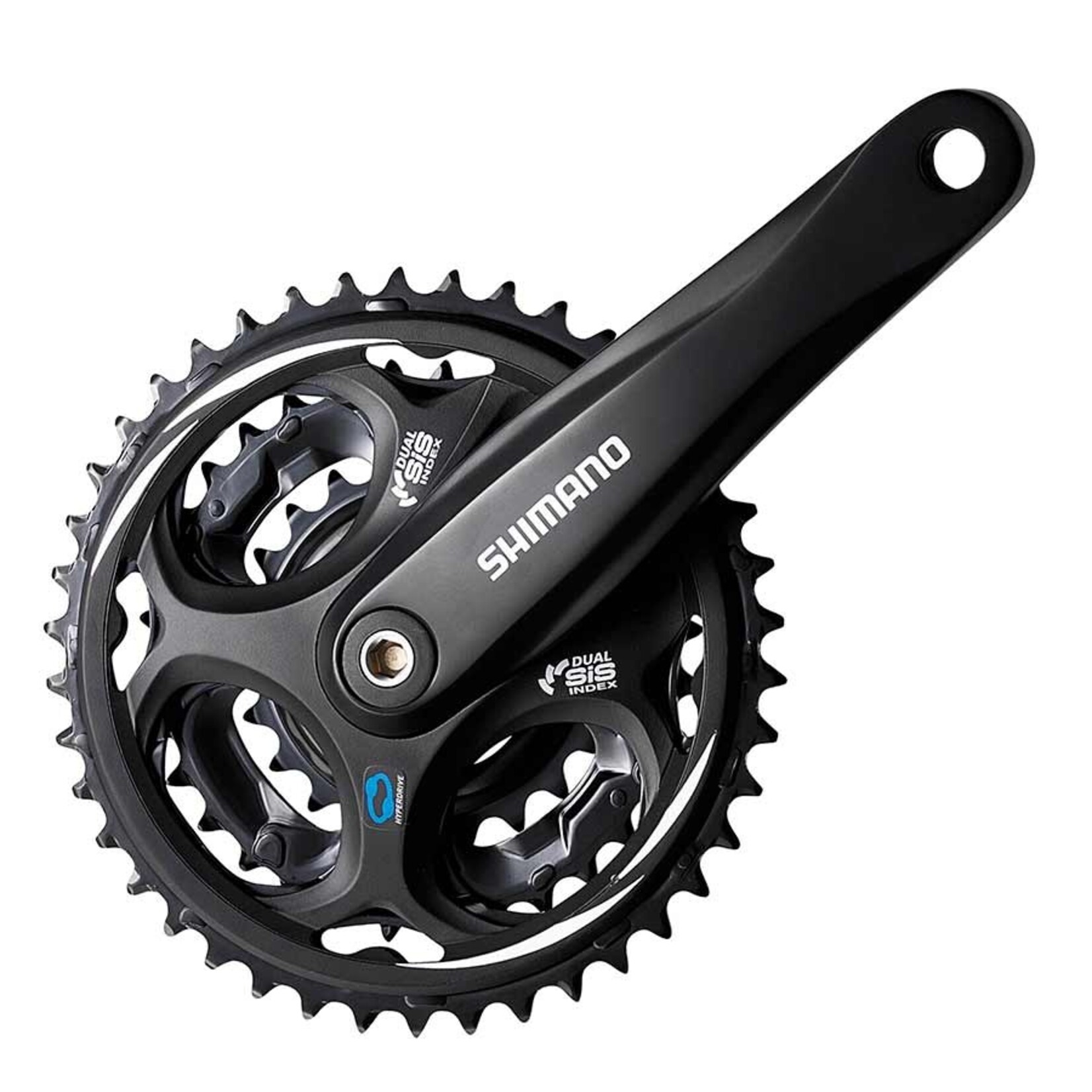 Shimano Altus FC-M311, Crankset, 7/8 sp., 170mm, 22/32/42T, Riveted, Square, 50mm, Black