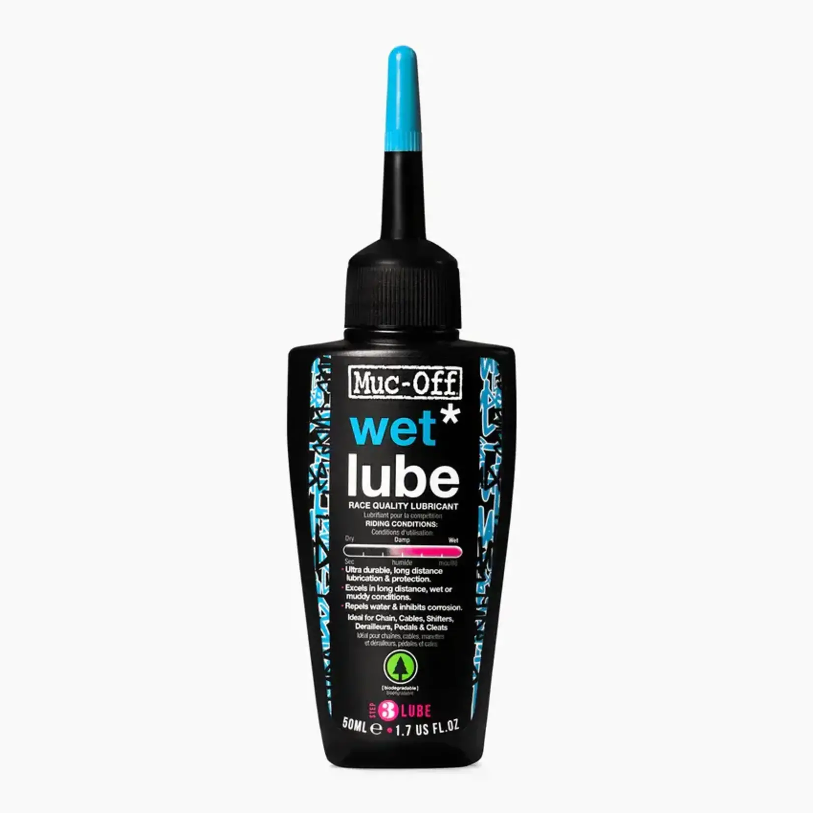 Muc-Off Wet, Lubricant, 120ml, 967CA (FR/ENG)