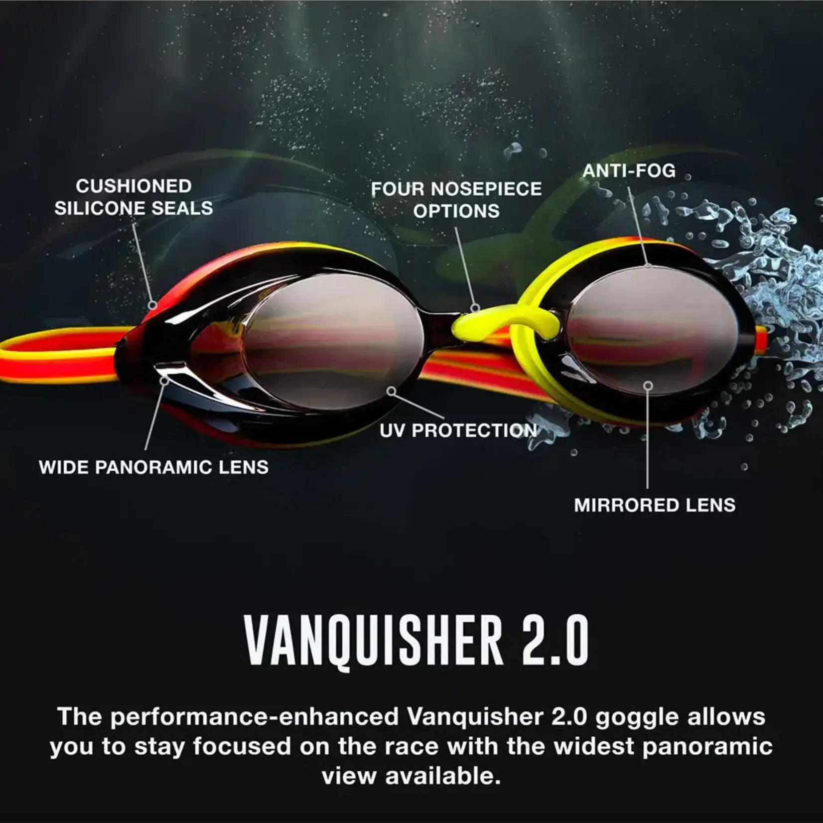 Speedo Vanquisher 2.0 Mirrored Goggles