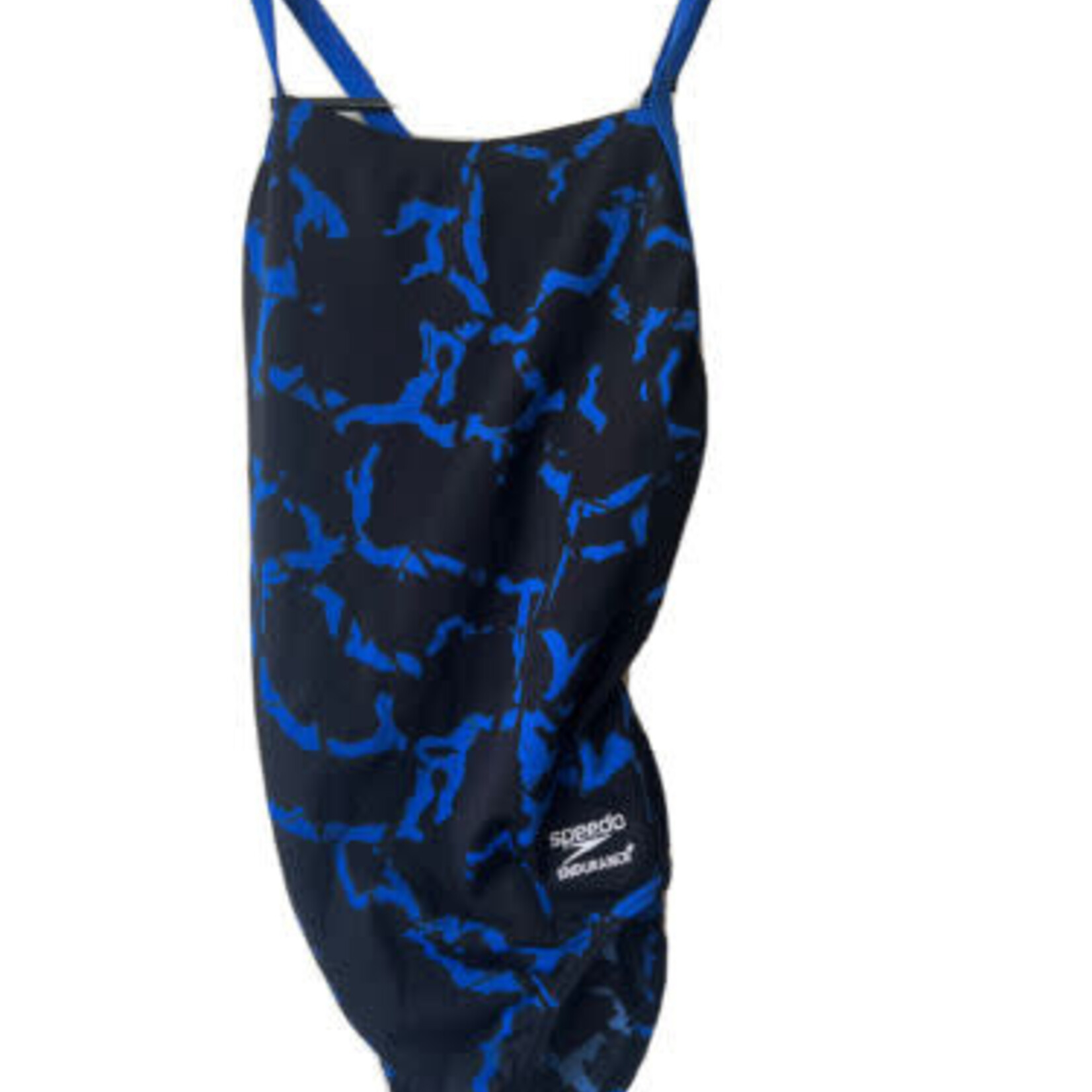 Speedo Women's Swimsuit One Back One Piece Endurance+ Size 30 Black/Blue