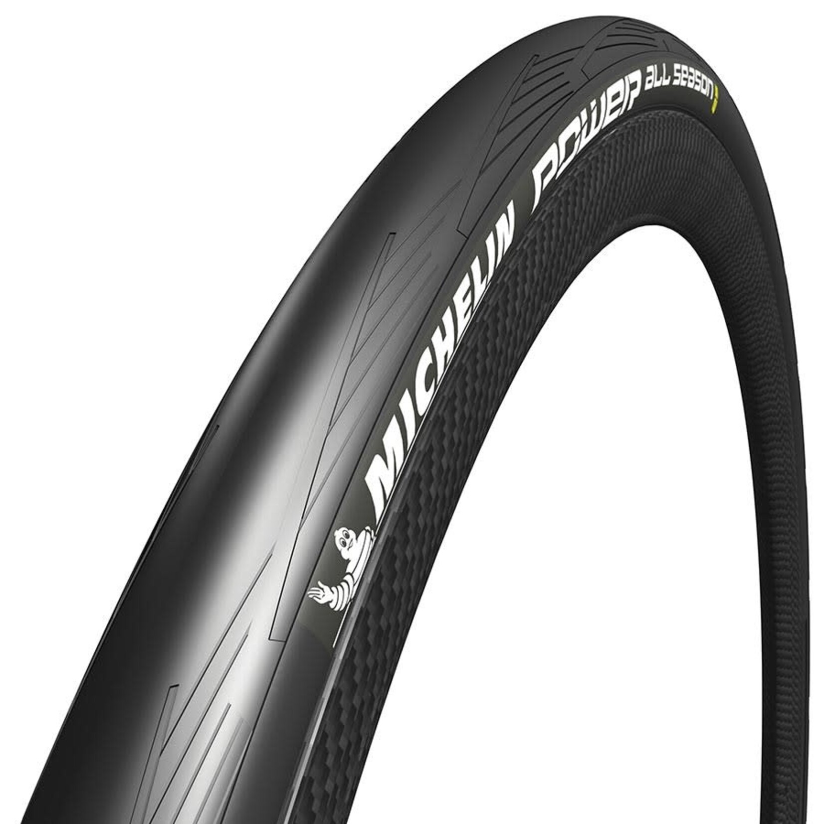 Michelin Michelin, Power All Season, Tire, 700x25C, Folding, Clincher, Bi-Compound, HDPROTECTION, 55TPI, Black