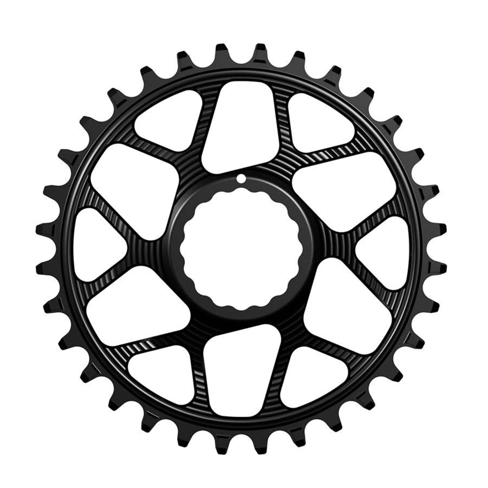 Works Components RF Cinch, Chainring, Teeth: 30, Speed: 11/12, BCD: Direct Mount Cinch, Front, 7075-T6 Aluminum, Black