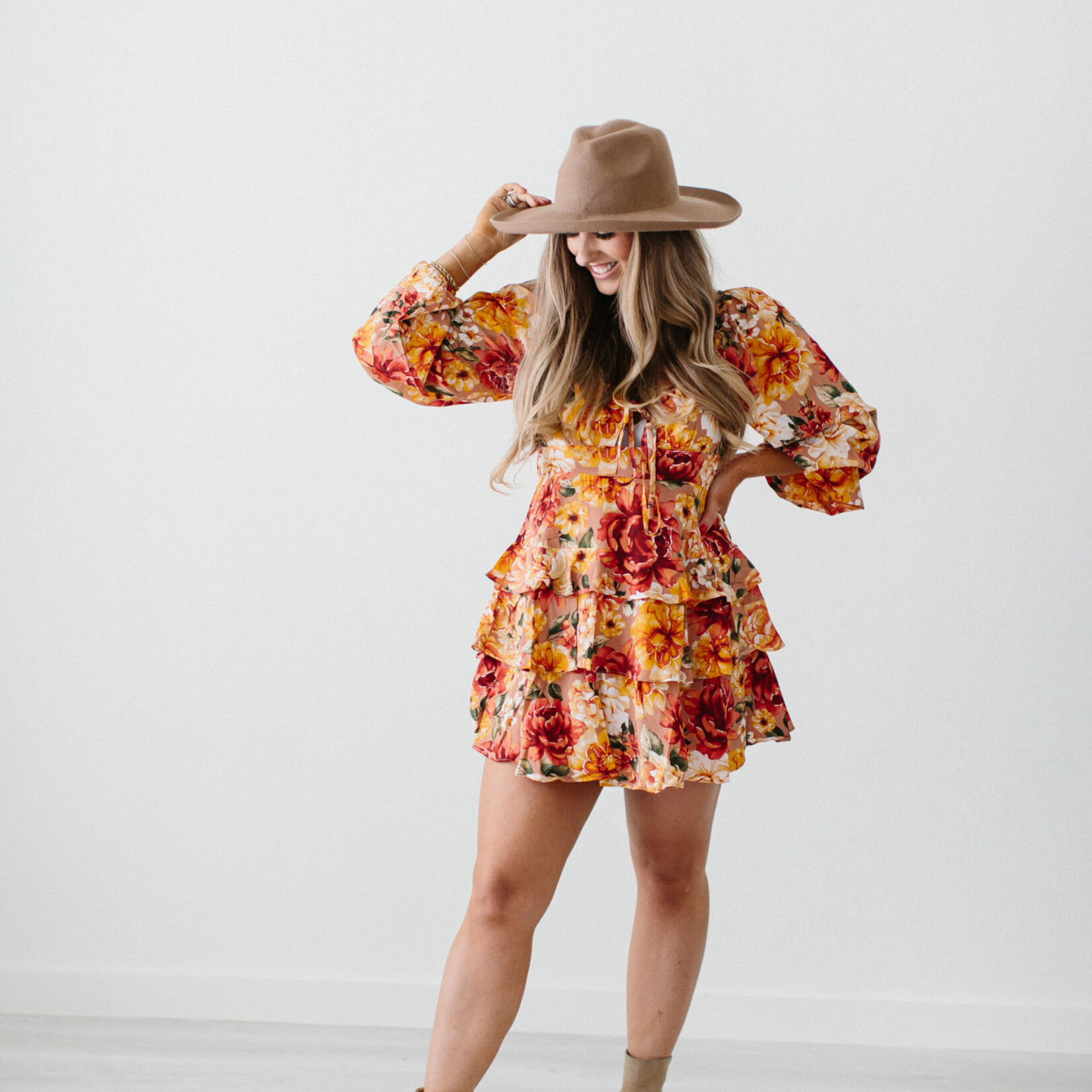 BUDDYLOVE Harvest Tiered Mini Dress