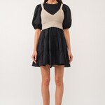 Bella Tiered Puff Sleeve Mini Dress