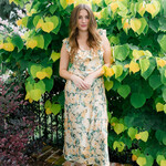 Loucia Rose Garden Floral Satin Maxi