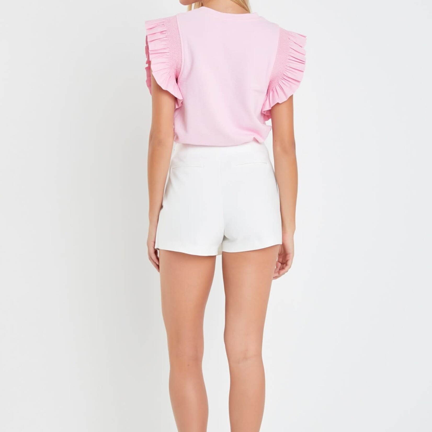 2.7 August Apparel Slit Detail Skort